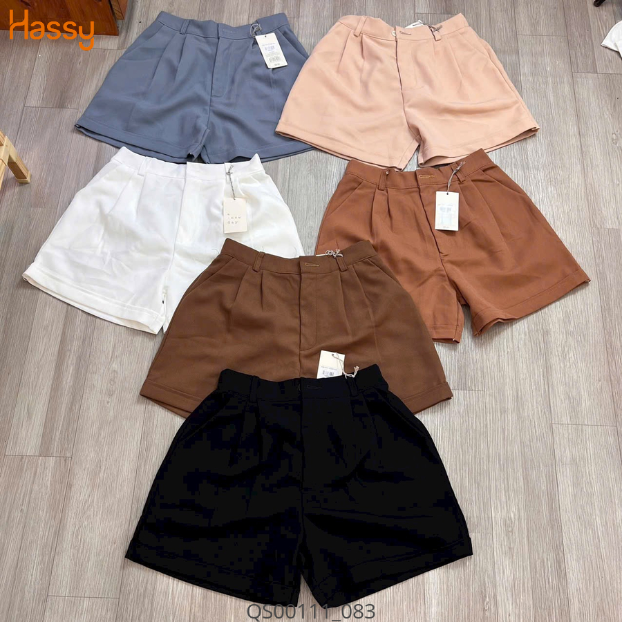 Hassy | Quần short vải tuyết mưa năng động chiết li  UN | Hassy.vn - Thời trang nữ hot trend