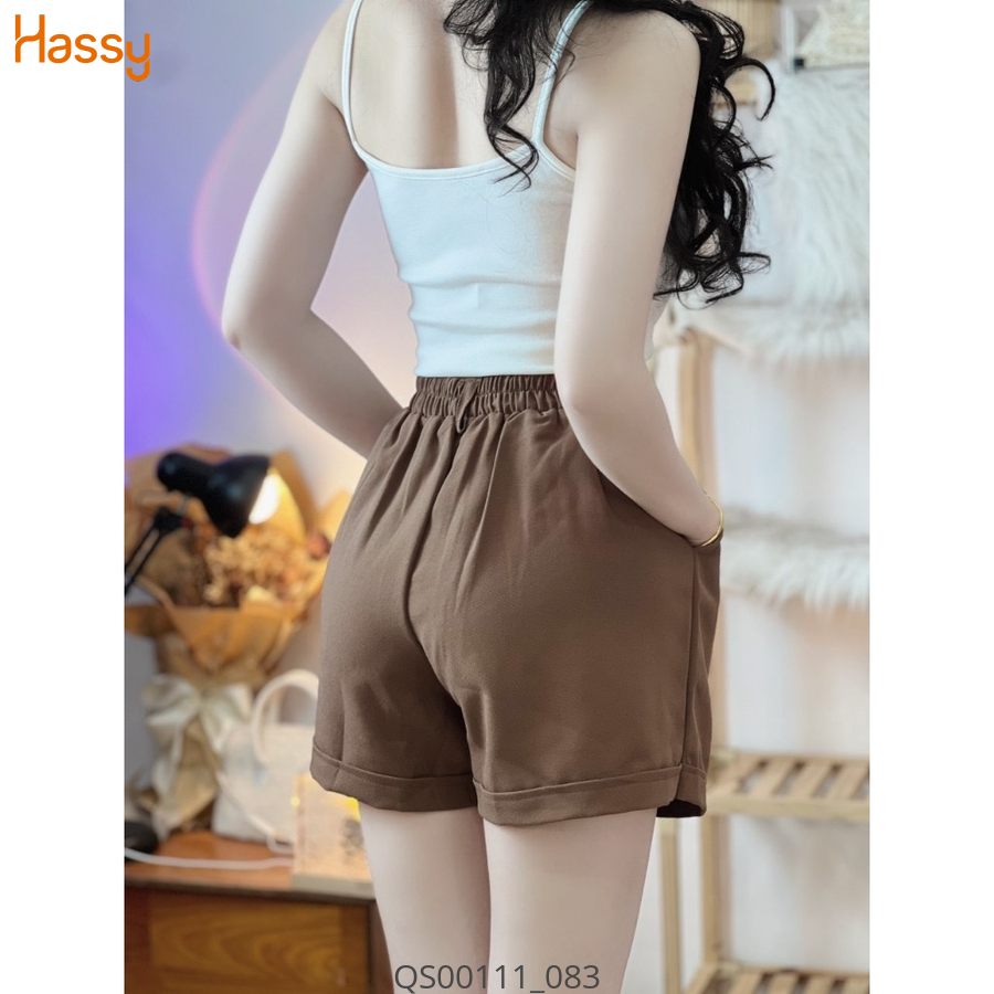 Hassy | Quần short vải tuyết mưa năng động chiết li  UN | Hassy.vn - Thời trang nữ hot trend