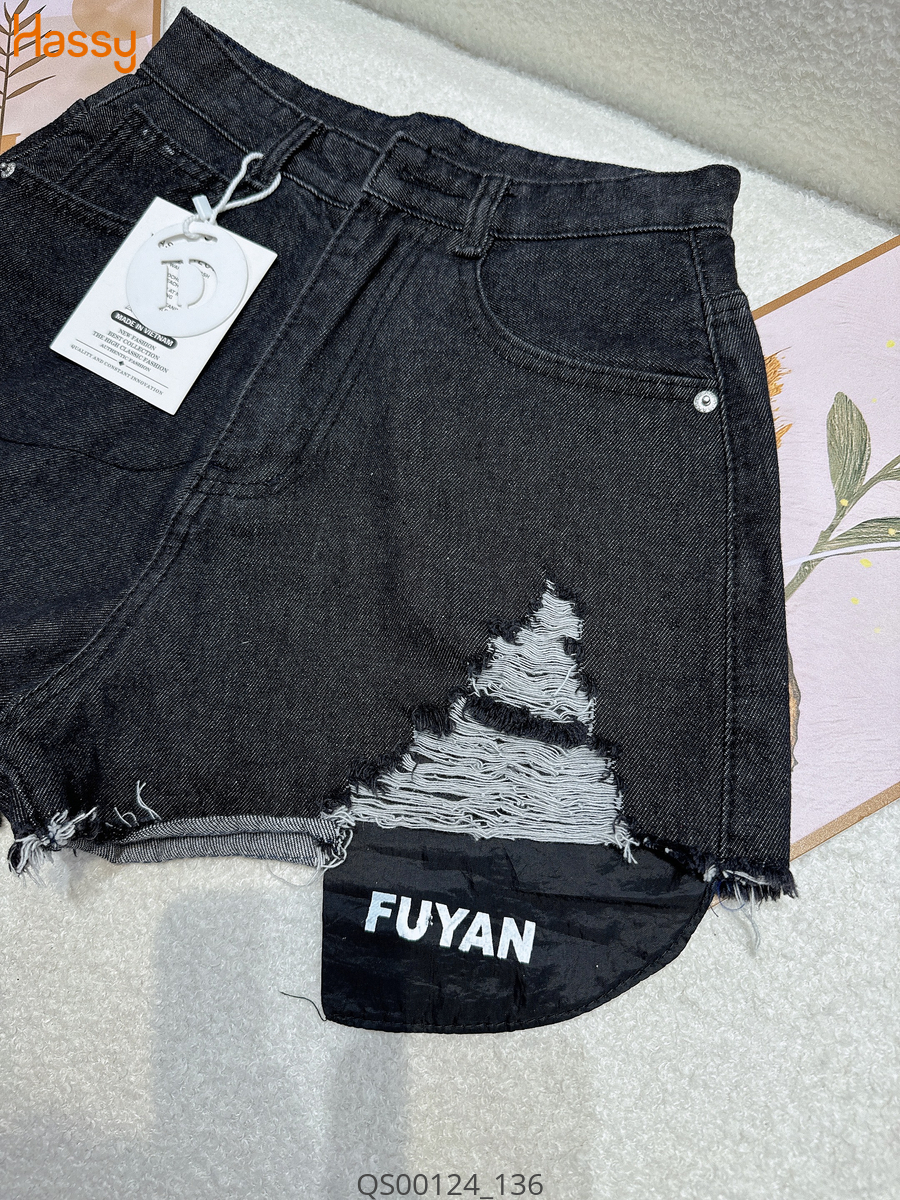 Hassy | Quần short jean rách lộ túi Fuyan BA | Hassy.vn - Thời trang nữ hot trend