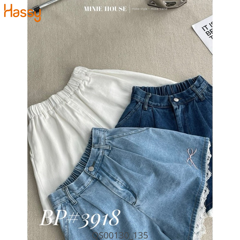 Hassy | Quần short jean ren thêu nơ CP3918 TN | Hassy.vn - Thời trang nữ hot trend