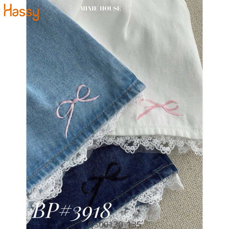 Hassy | Quần short jean ren thêu nơ CP3918 TN | Hassy.vn - Thời trang nữ hot trend