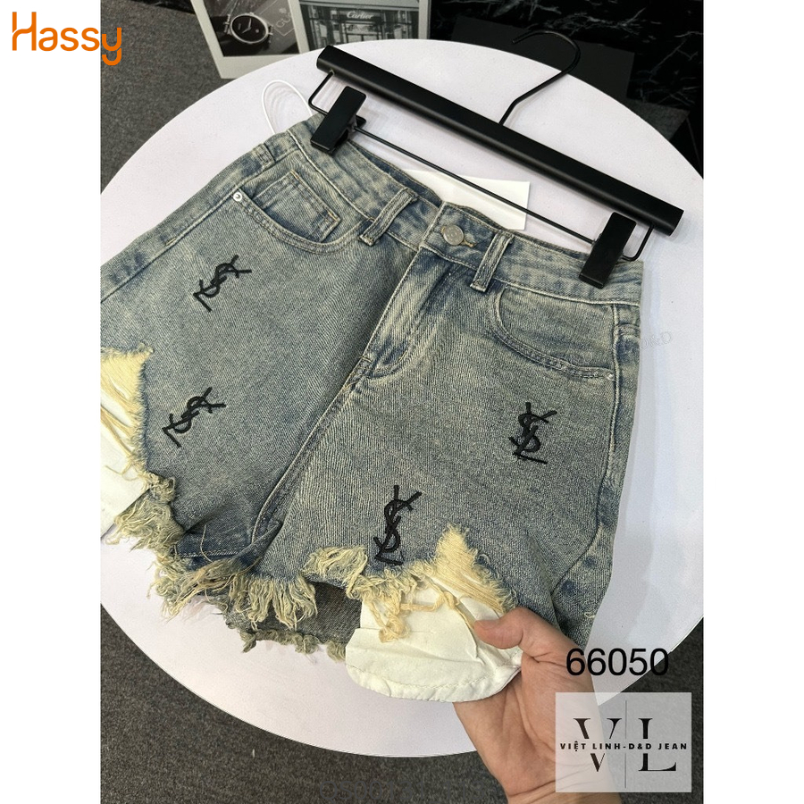 Hassy | Quần short jean thêu Syl rách CP0024 TN | Hassy.vn - Thời trang nữ hot trend