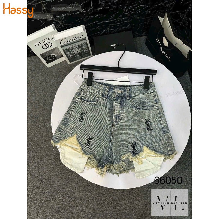 Hassy | Quần short jean thêu Syl rách CP0024 TN | Hassy.vn - Thời trang nữ hot trend