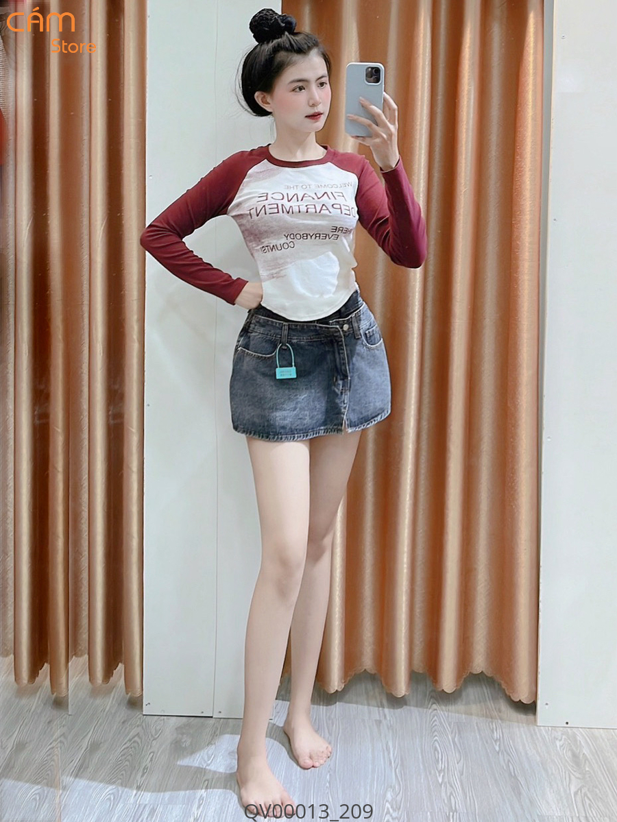 Hassy | Quần váy jean QC hai đai kiểu 1769 HS | Hassy.vn - Thời trang nữ hot trend