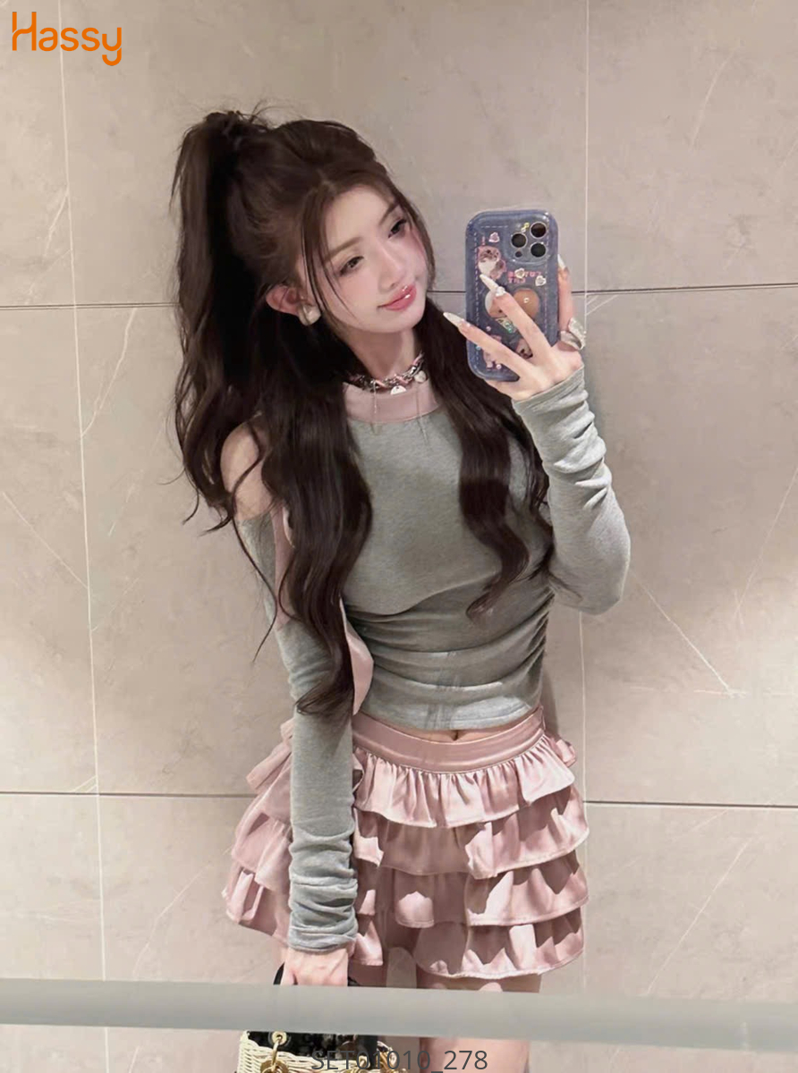 Hassy | Set chân váy lolita hồng( 46)  | Hassy.vn - Thời trang nữ hot trend