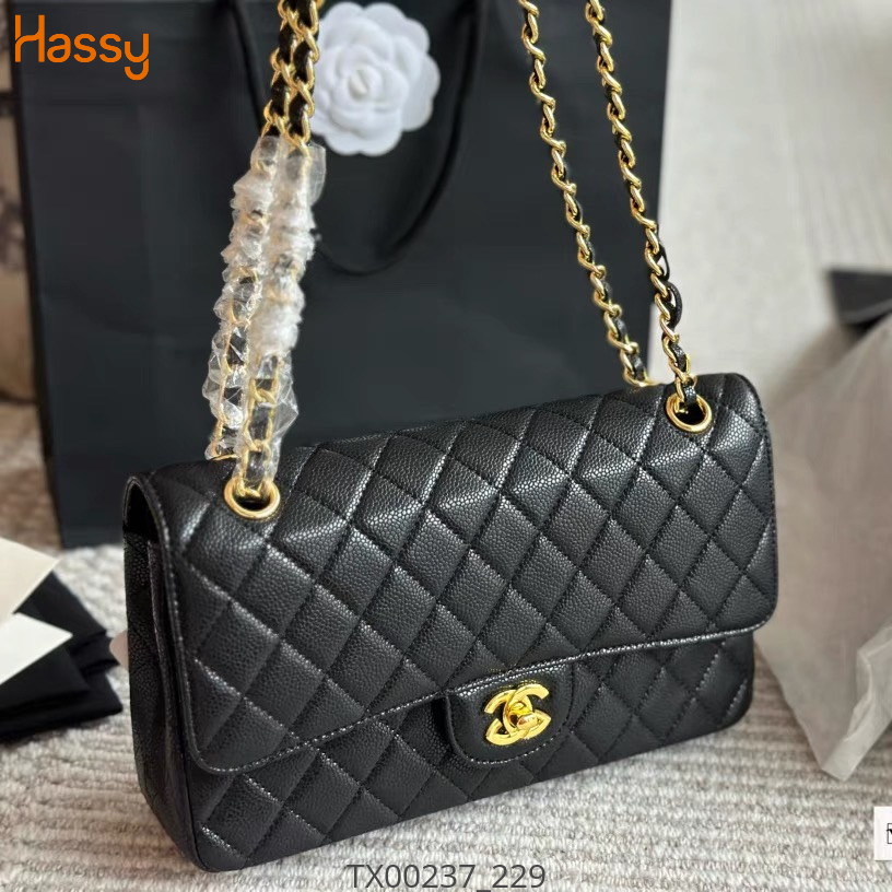 Hassy | Túi xách classc Chenal logo vàng STVN | Hassy.vn - Thời trang nữ hot trend