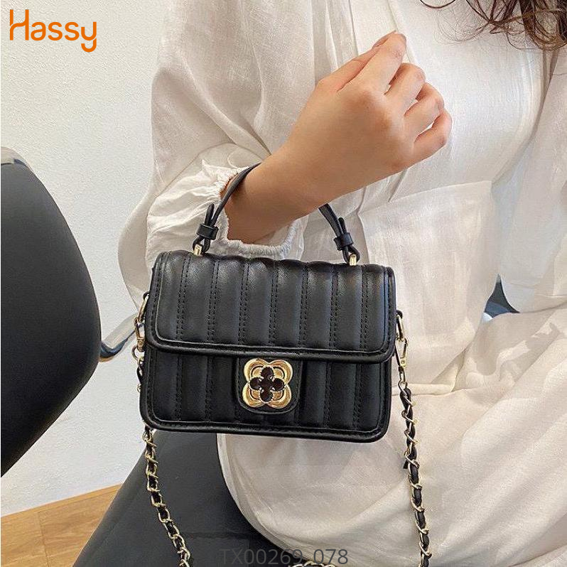 Hassy | Túi xách đeo chéo chần chỉ khoá hoa xoay TDC311 TSTHN | Hassy.vn - Thời trang nữ hot trend